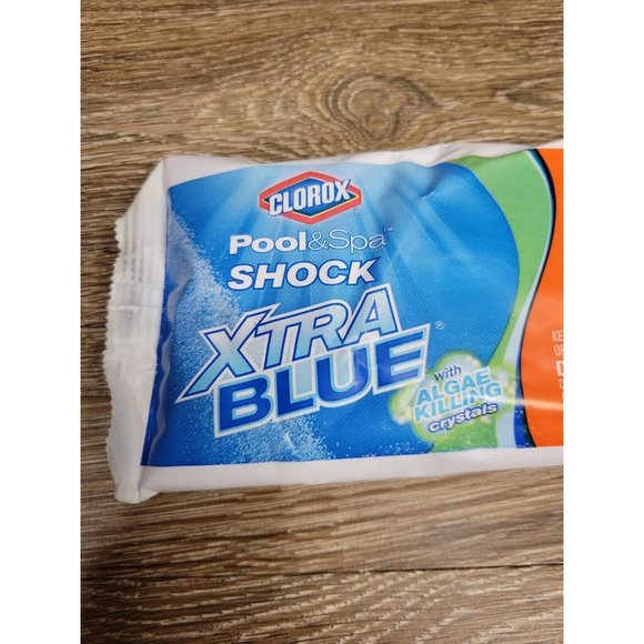 NEW - 1 Single Pack of Clorox XtraBlue 6 in 1 Pool & Spa Shock 1 lb Xtra Blue - Picture 2 of 7